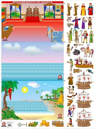 [B-1746-I] POSTER DESCUBRIMIENTO DE AMERICA