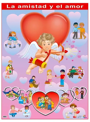 [B-1756-I] POSTER LA AMISTAD Y EL AMOR