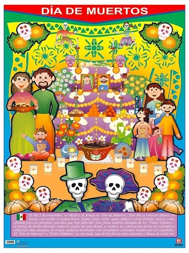 [B-1782-I] POSTER DIA DE MUERTOS