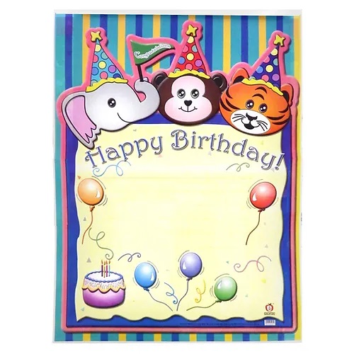 [B-1942-I] POSTER HAPPY BIRTHDAY