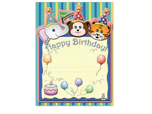 [B-1942-II] POSTER HAPPY BIRTHDAY C/B