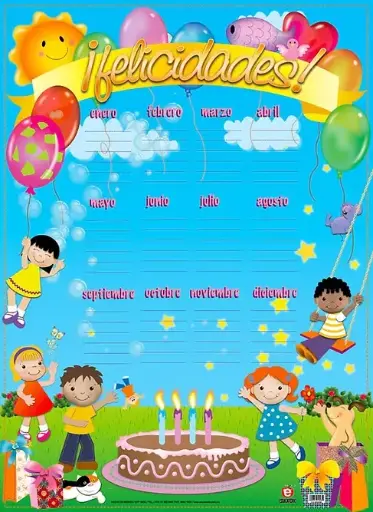 [B-1943-I] POSTER ¡ FELICIDADES !