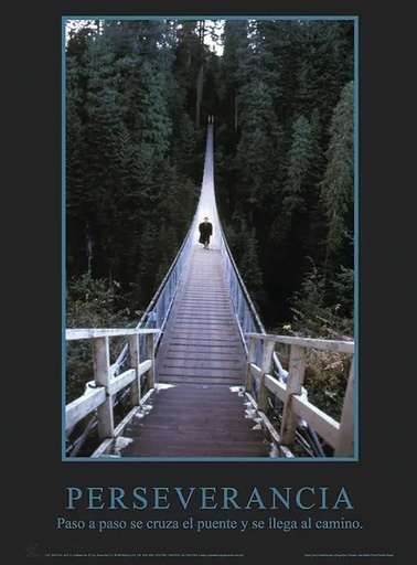 [B-3521-I] POSTER MOTIVACIONAL PERSEVERANCIA