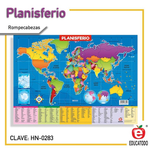 [HN-0283] ROMPECABEZAS PLANISFERIO