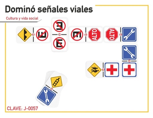 [J-0057] DOMINO SEÑALES VIALES
