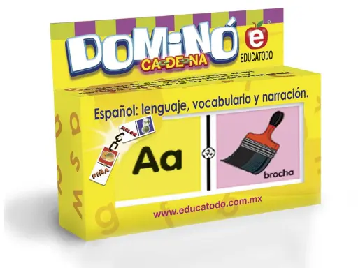 [J-0121] DOMINO ABECEDARIO DE ASOCIACION