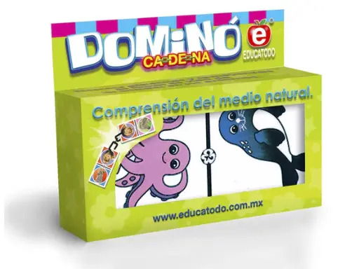 [J-0123] DOMINO ANIMALES DEL MAR