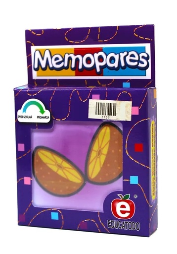 [J-0171] MEMOPARES FRACCIONES CON FRUTAS