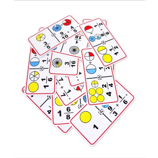 [J-0216] DOMINO GIGANTE DE FRACCIONES DIVISION CIRCULOS