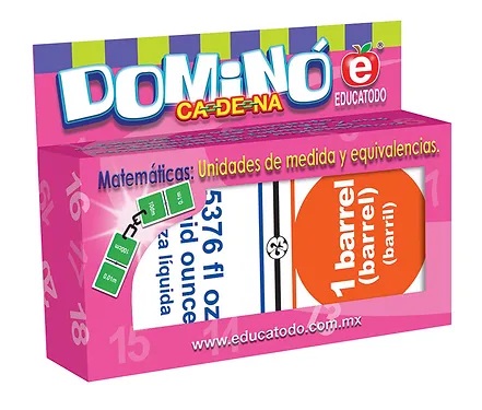 [J-0268] DOMINO MEDIDAS INGLESAS DE CAPACIDAD