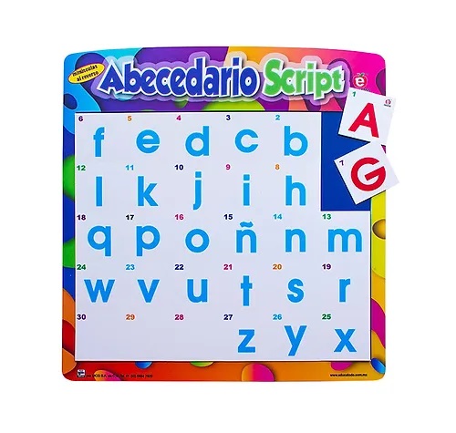 [J-0306] TABLERO ABECEDARIO SCRIPT