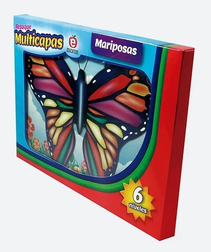 [J-0701] RESAQUE MULTICAPAS MARIPOSAS