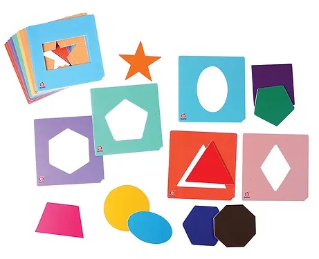 [J-1331] MEMOPARES DE ENCAJE DE FIGURAS GEOMETRICAS 132 PIEZAS