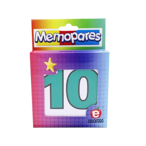 [J-1760] MEMOPARES BRAILLE/NUMEROS DEL 1 AL 10