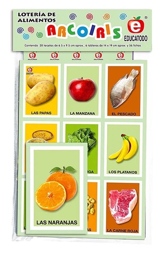 [M-0322] LOTERIA ARCOIRIS DE ALIMENTOS
