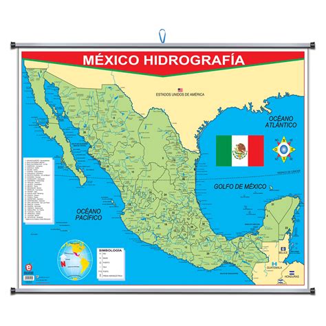 [P-0701] PLUMOCOLOR MEXICO CON HIDROGRAFIA