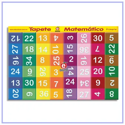 [T-0013] TAPETIJUEGO MATEMATICO PRIMARIA 3 X 2 M