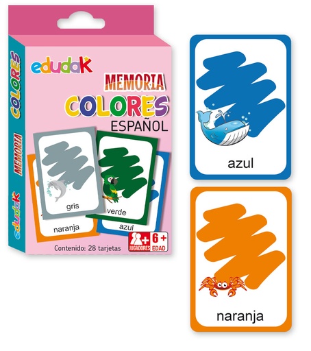 [1707] MEMORIA COLORES ESPAÑOL C/28 TARJETAS