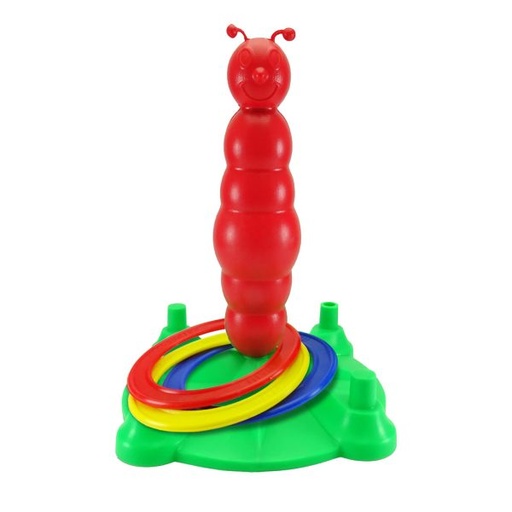 [2037] GUSANO FELIZ Y AROS C/5 BASES Y 5 GUSANOS