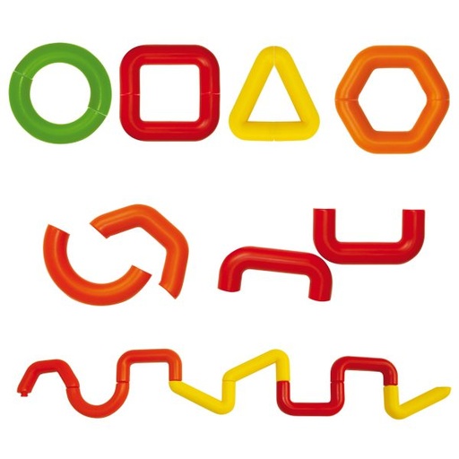 [2121] CADENA DE ENSAMBLES GEOMETRICOS C/40 PZAS