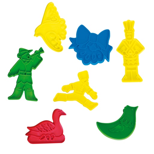 [3034] COOKIE CUTTER CUENTOS C/24 PZAS Y  PLASTILINAS