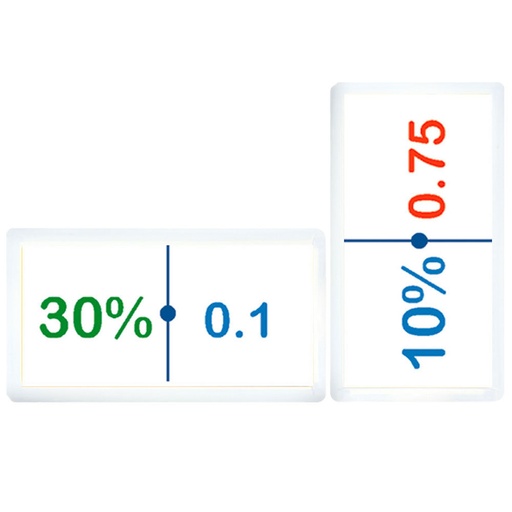 [3052] DOMINO JR. PORCENTAJES C/28 PZAS