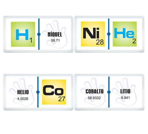 [3133] DOMINO JR. ELEMENTOS QUIMICOS 2 C/28 PZAS