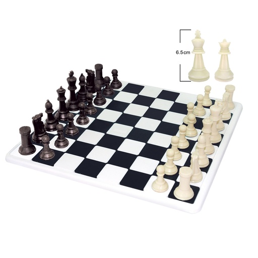 [3228] AJEDREZ CON TABLERO DE PLASTICO