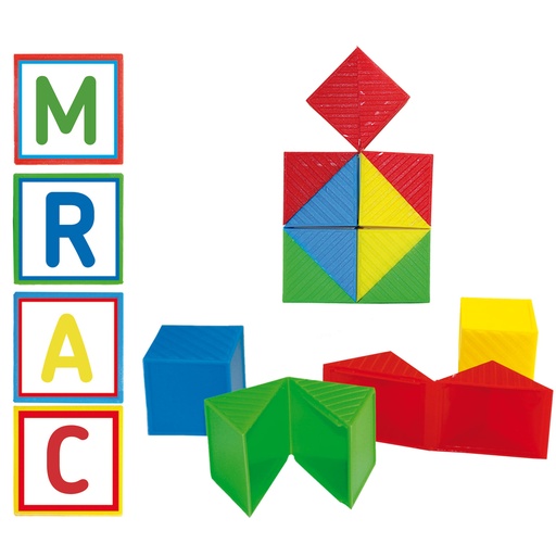 [3319] CUBO SIN FIN LETRAS MAYUSCULAS C/24 PZAS