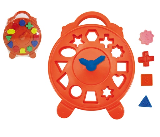 [3324] RELOJ CON RESAQUES GEOMETRICOS C/13 PZAS