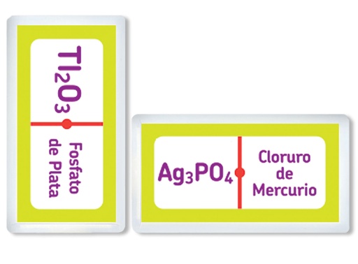 [3385] DOMINO JR. QUIMICA INORGANICA C/28 PZAS