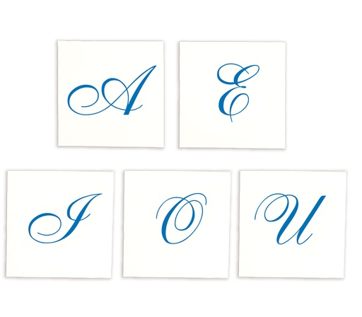 [6001] LETRAS IMPRESAS MAYUSCULAS CURSIVAS C/200 PZAS