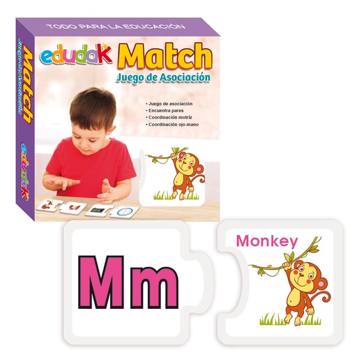 [6051] MATCH ALPHABET INGLES C/52 PZAS