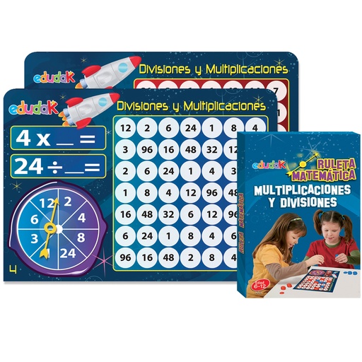 [6078] RULETA MATEMATICA DE MULTIPLICACION Y DIVISION