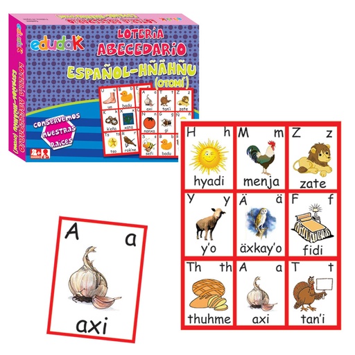 [7013] LOTERIA ABECEDARIO OTOMI-ESPAÑOL