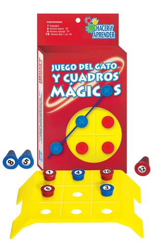 [7074] JUEGO DEL GATO Y CUADRO MAGICOS