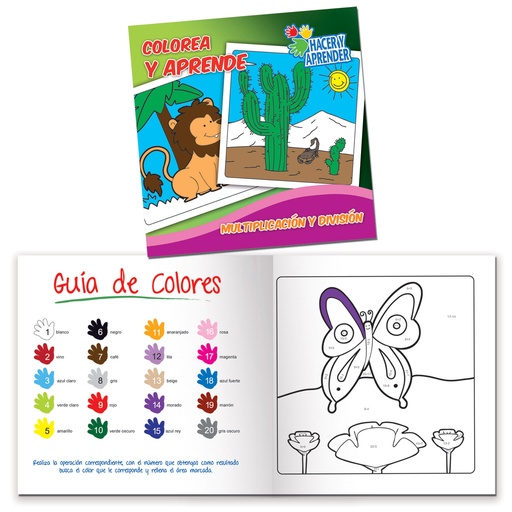 [7116] LIBRO COLOREA Y APRENDE MULTIPLICACION Y DIVISION