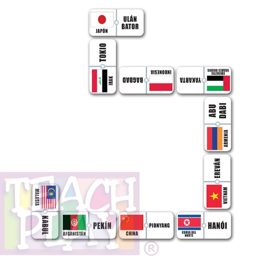 [J-0005] DOMINO BANDERA ASIA