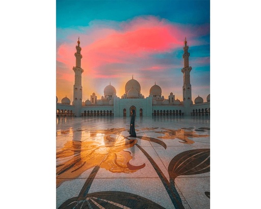 [53103] ATARDECER SOBRE LA MEZQUITA DE ABU DHABI ROMPECABEZAS 300 PZAS