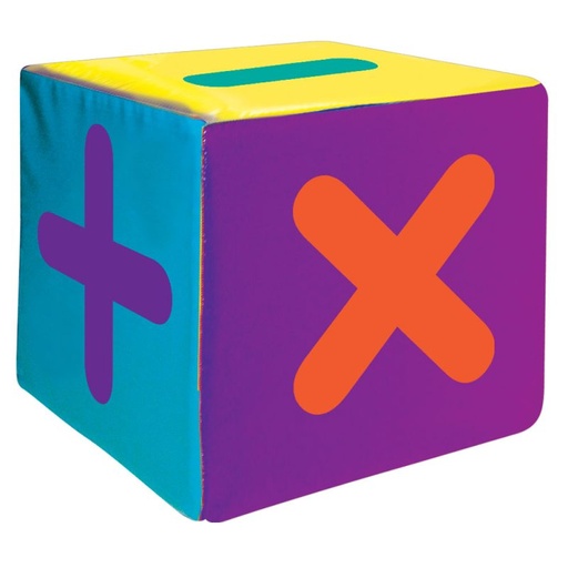 [ET-0207] CUBO SIGNOS MATEMATICOS 20X20 CM DE TELA