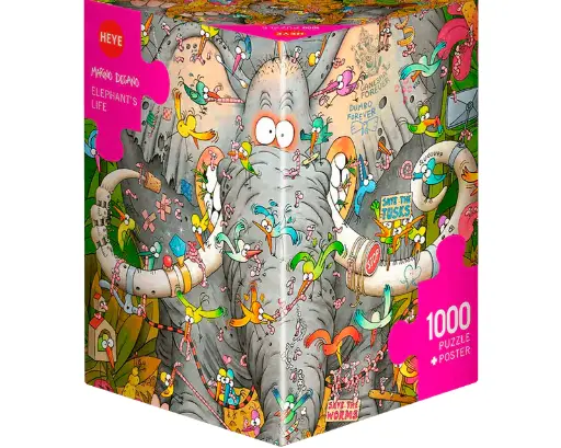 [29921] DEGANO: VIDA DE ELEFANTE ROMPECABEZAS 1000 PZAS